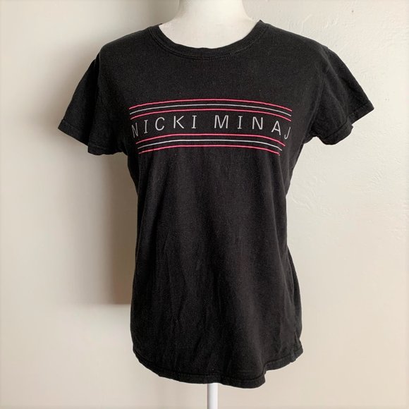 Tultex Tops - Nicki Minaj Pink Friday Black Tee Shirt Top